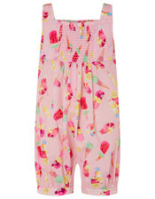 Baby Erica Ice Cream Jumpsuit in Organic Cotton, Pink (PALE PINK), large