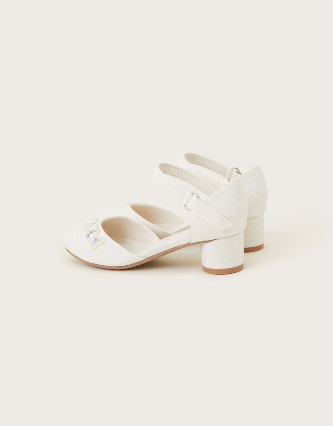 Coco Butterfly Two-Part Heels, Ivory (IVORY), large