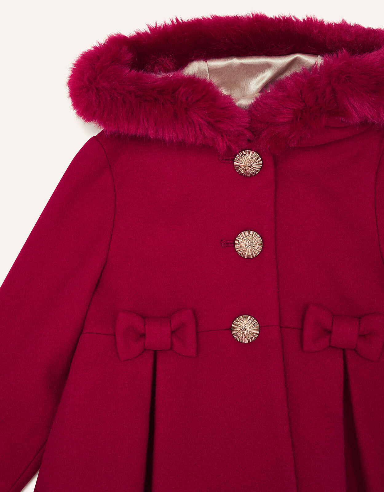 Monsoon girls red coat discount