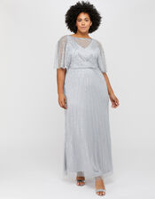 Tatiana Embellished Maxi Bridesmaid Dress, Blue (BLUE), large
