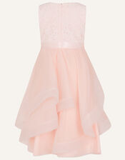 Seville Lace Ruffle Dress, Pink (PINK), large
