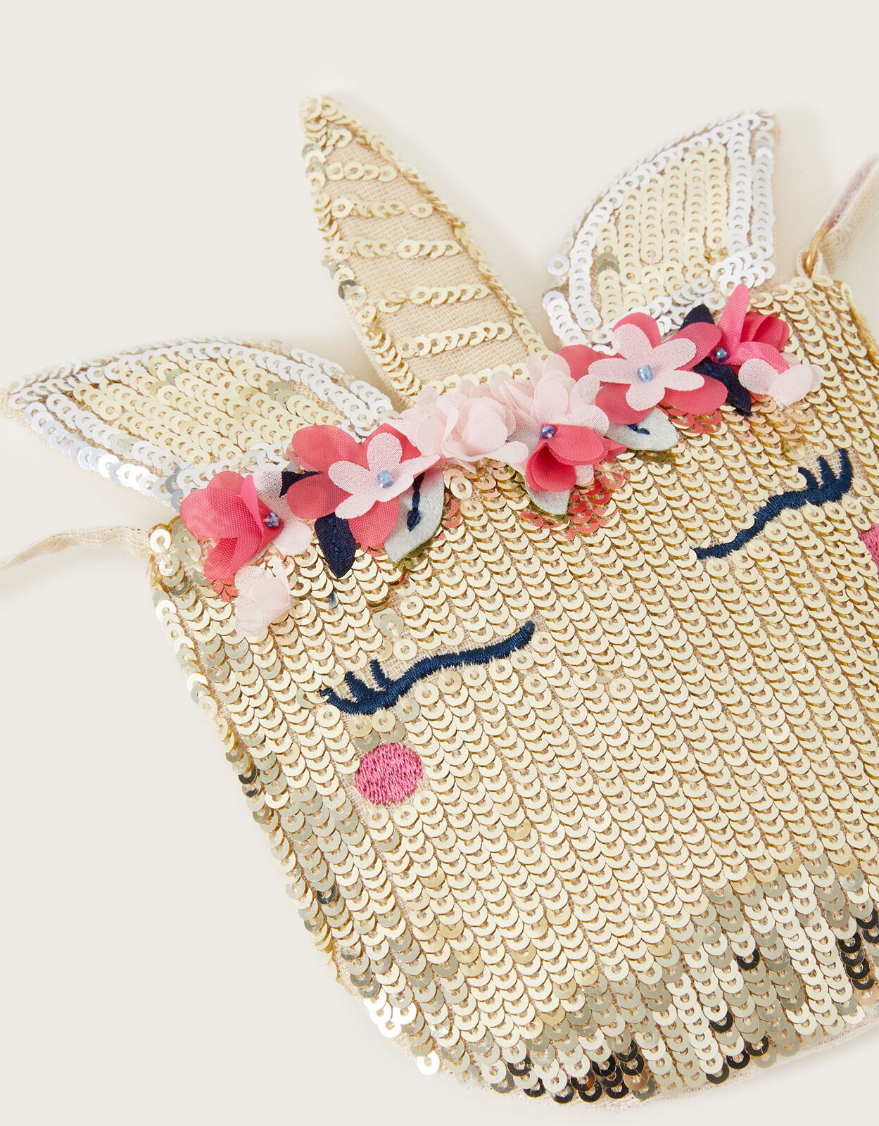 Floral Sequin Unicorn Bag