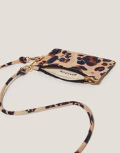 Leopard Print Card Holder Lanyard, , large