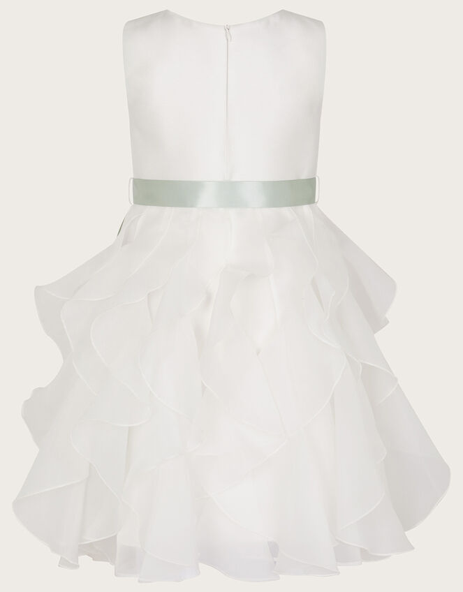 Cannes Organza Ruffle Dress, Ivory (IVORY), large