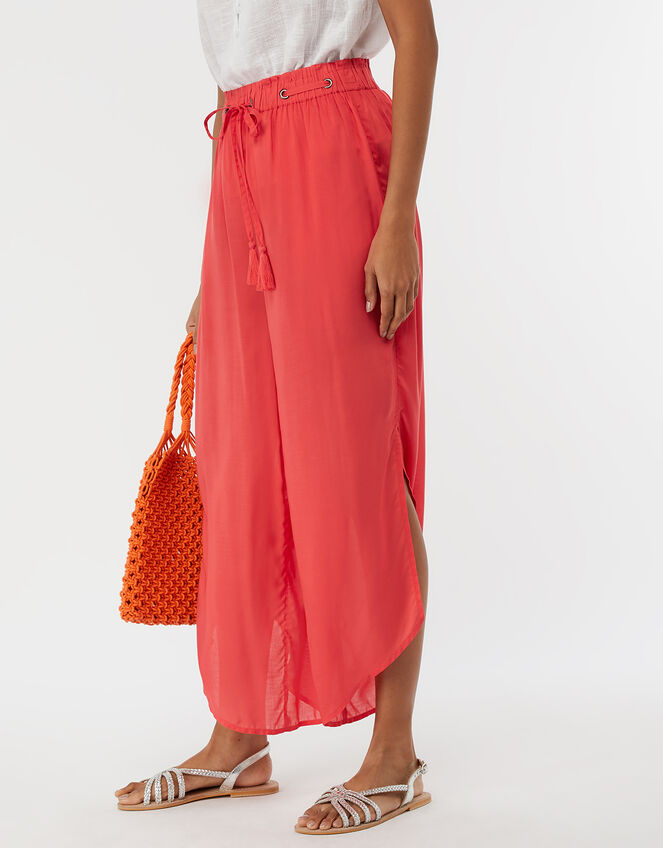 Alani Plain Trousers, Orange (CORAL), large