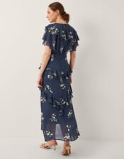 Celeste Floral Ruffle Maxi Dress, Blue (NAVY), large