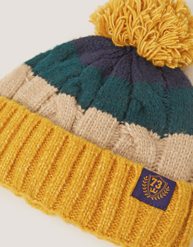Colourblock Beanie Hat & Gloves Set, Multi (MULTI), large
