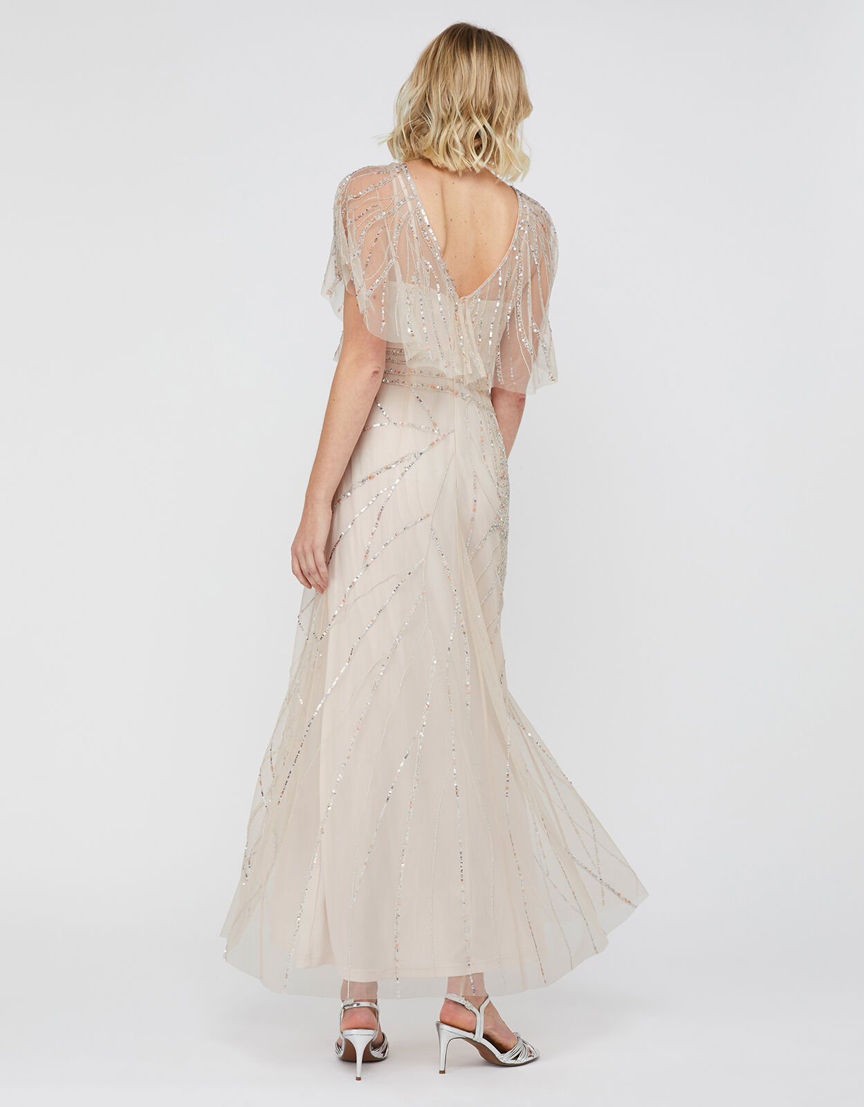 florence embellished bridal maxi dress