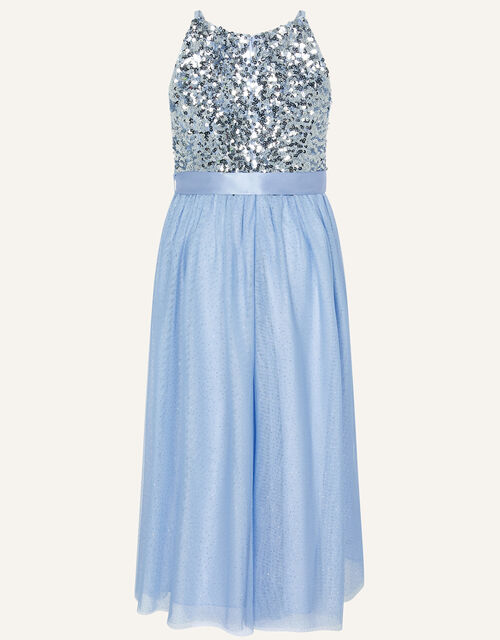 Truth Sequin Maxi Dress, Blue (BLUE), large