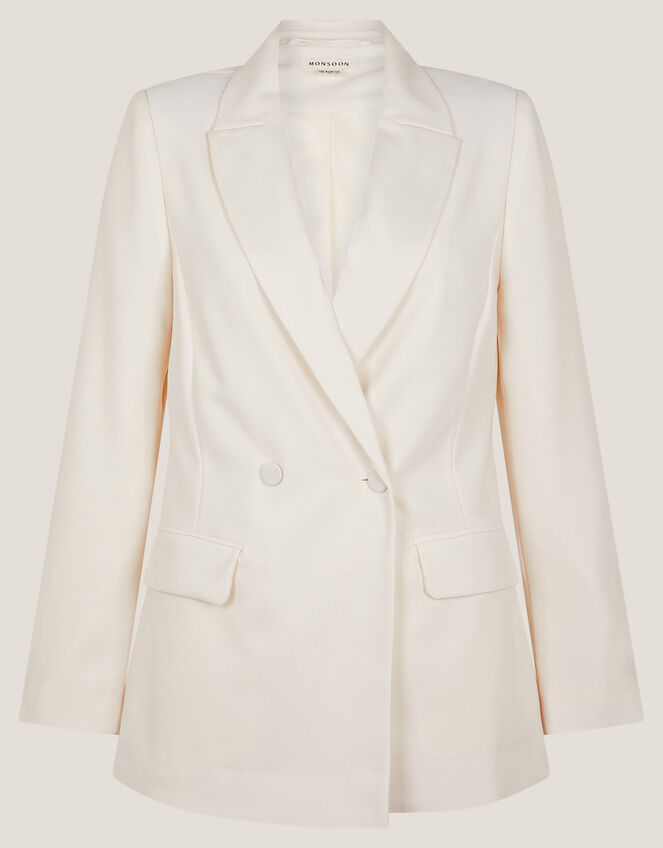 Ashley Double-Breasted Blazer Ivory