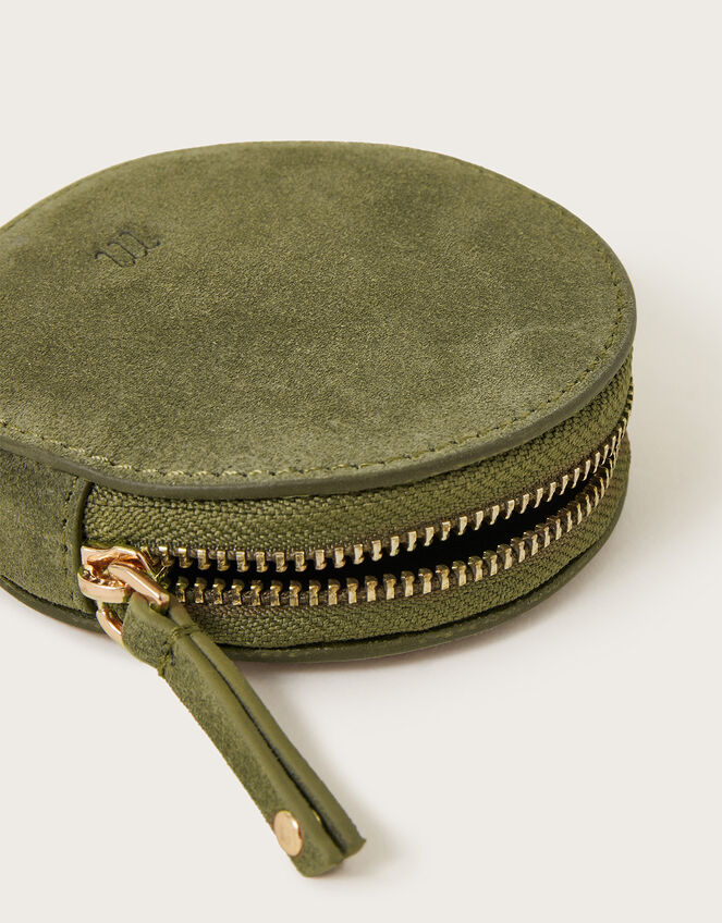 Suede Round Coin Purse, , large
