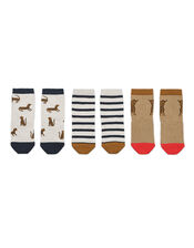 Liewood Silas Leopard Print Socks Set of Three, Multi (MULTI), large