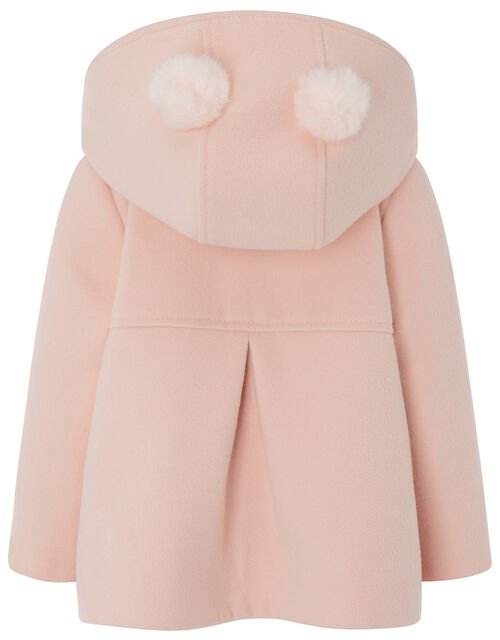 Baby Pom Hooded Coat Pink Girl Coats Jackets Monsoon Uk Baby Pom Hooded Coat Pink, Baby Girl Winter Coats Monsoon