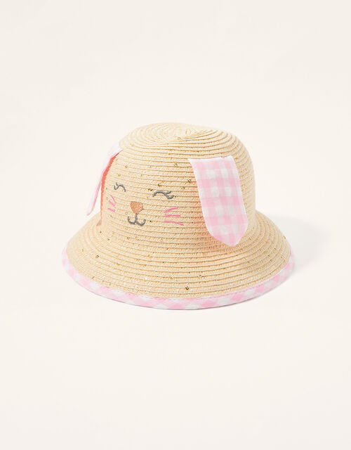 Baby Bunny Floppy Ear Bucket Hat, Natural (NATURAL), large