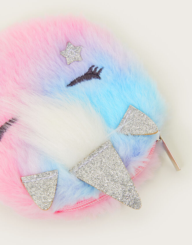 Fluffy Unicorn Mini Coin Purse