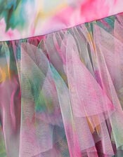 Baby Watercolour Sleeveless Ruffle Party Dress, Multi (MULTI), large