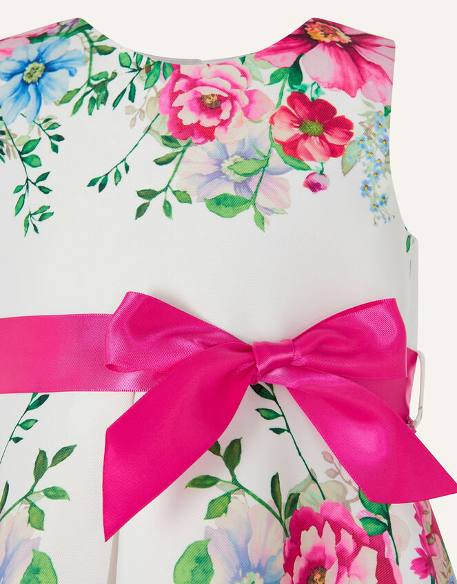 Baby Calypso Rose Print Dress, Ivory (IVORY), large