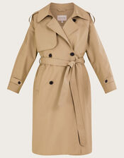 Midi Trench Coat, Camel (CAMEL), large