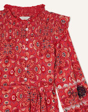 MINI ME Davina Printed Frill Dress , Red (RED), large