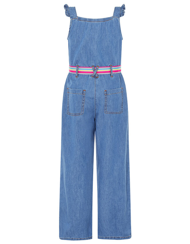 Delilah Denim Jumpsuit, Blue (BLUE), large