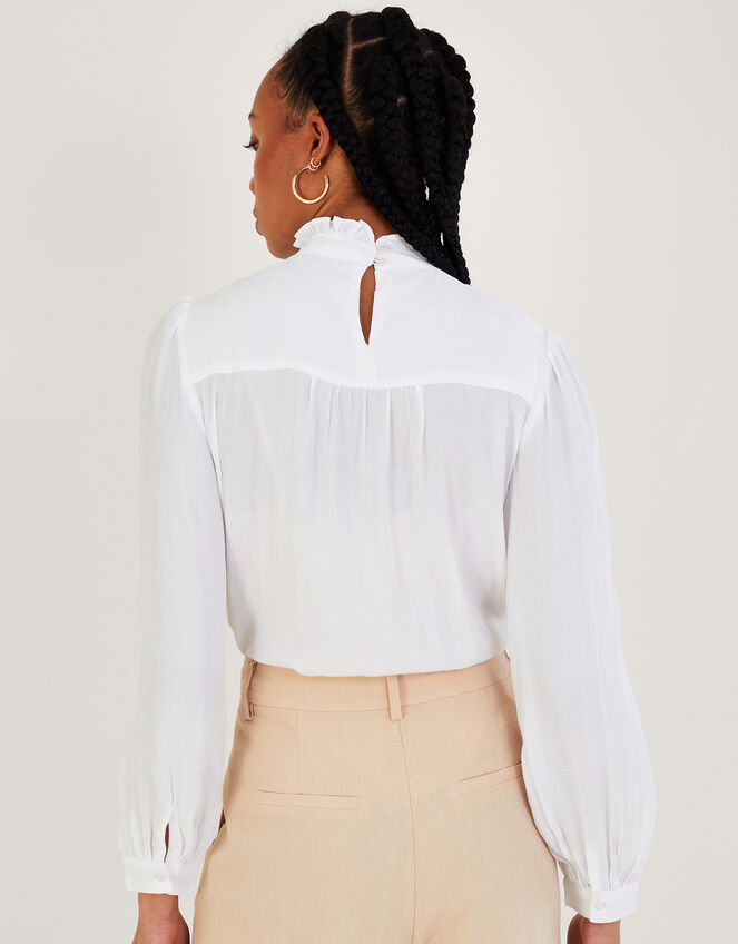 Rachel Lace Victoriana Top, Ivory (IVORY), large
