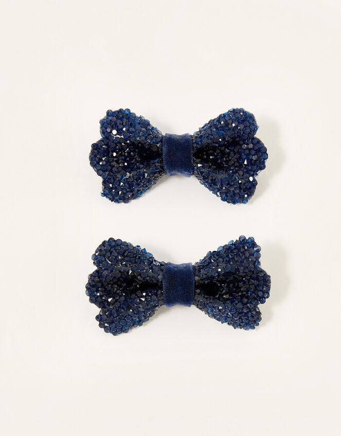 Dazzle Bow Hair Clips, , large