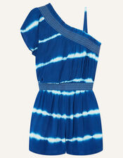 Tie Dye Playsuit, Blue (BLUE), large