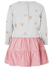 Baby Bear 2-in-1 Dress in Pure Cotton, Pink (PINK), large