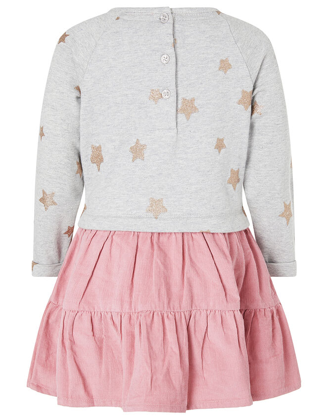 Baby Bear 2-in-1 Dress in Pure Cotton, Pink (PINK), large