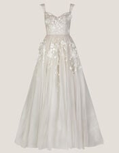 Luciane Bardot Wedding Dress, Ivory (IVORY), large