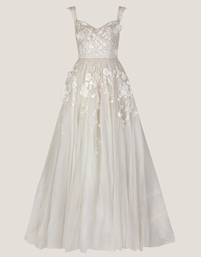 Luciane Bardot Wedding Dress, Ivory (IVORY), large