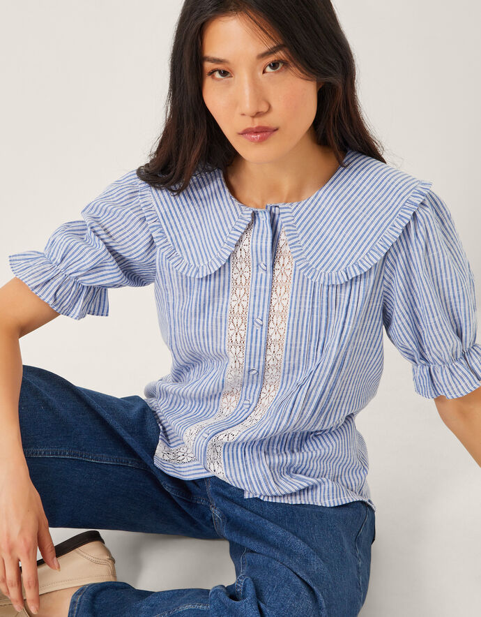BLUE MEADOW LACE SHIRT