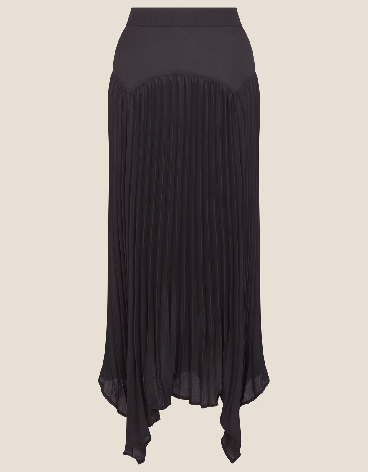 Midi black handkerchief skirt outlet