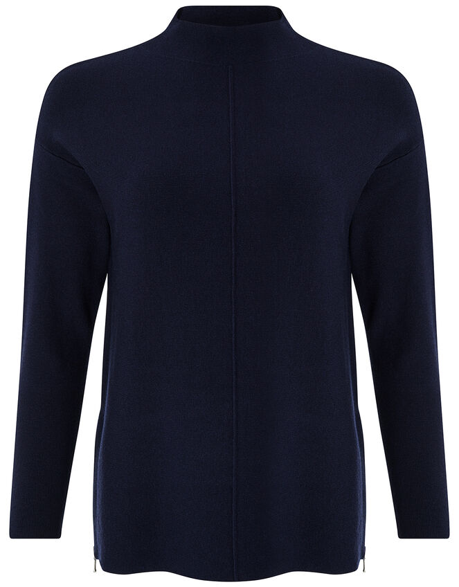 Yasmin Knitted Jumper with Sustainable Viscose, Blue (NAVY), large