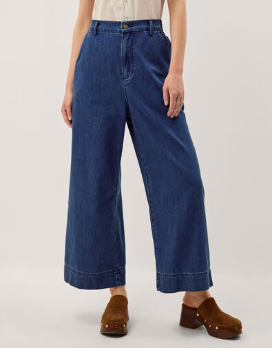 Wendy Wide Leg Jeans, Blue (MID AUTHENTIC BLUE), large