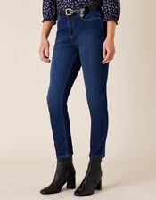 Sophie Straight Leg Jeans with Organic Cotton, Blue (DENIM BLUE), large