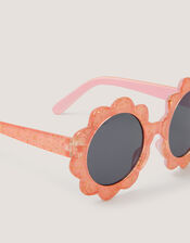 Baby Glitter Daisy Sunglasses, , large