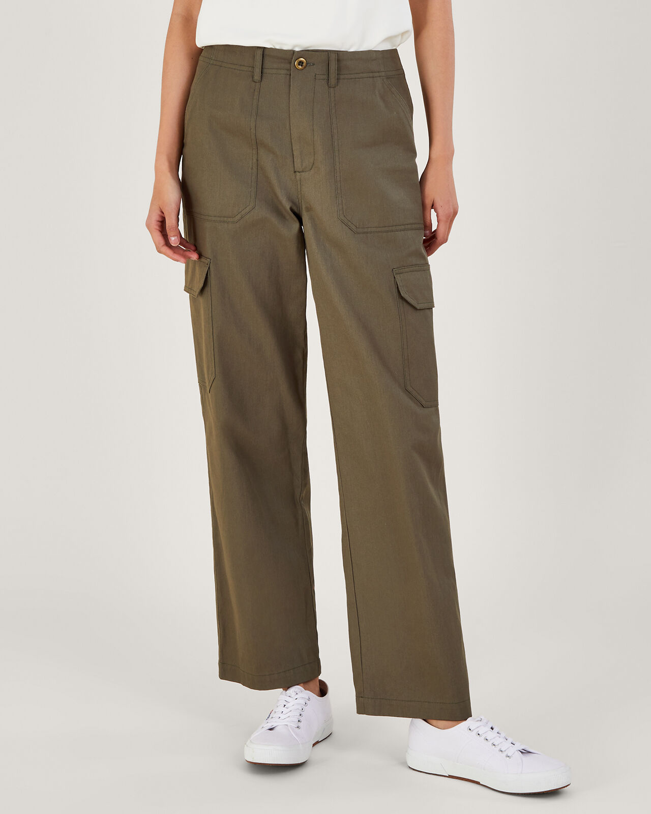 Cotton twill cargo pants 2025