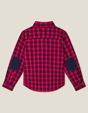 Tartan Shirt with Bow Tie, Red (RED), large