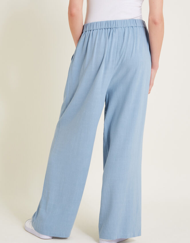 Sabrina Wide-Leg Trousers, Blue (BLUE), large