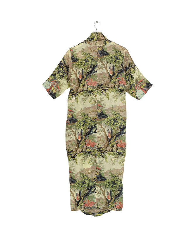One Hundred Stars Country Toile Print Rachel Dress, Multi (MULTI), large