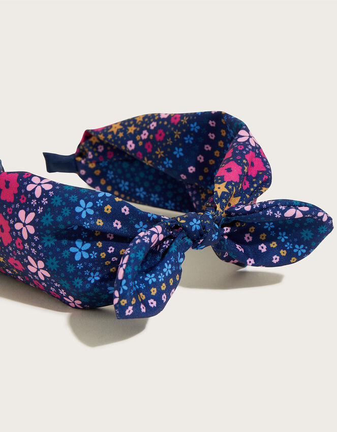 Pretty Printed Knot Headband, , large