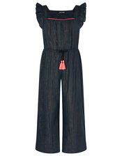 Sparkle Stripe Jumpsuit, Blue (BLUE), large
