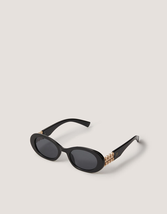 Chunky Oval Sunglasses, , large