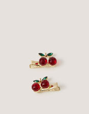 2-Pack Cherry Jewel Hair Clips, , large