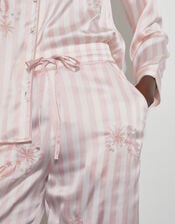 Molly Embroidered Stripe Pyjama Set, Pink (PINK), large