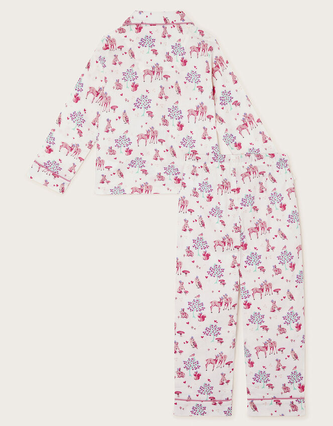 Woodland Flannel Pyjamas Ivory
