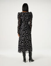 Fabienne Chapot Metallic Star Print Maxi Dress, Black (BLACK), large