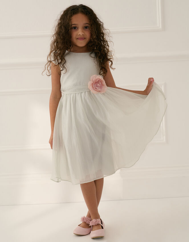 Rossy Shimmer Bridesmaid Dress, Green (GREEN), large