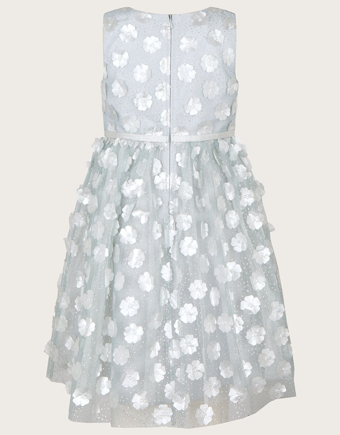 Orla 3D Petal Dress, Silver (SILVER), large